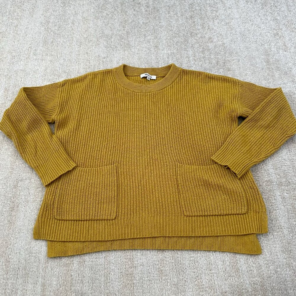 Madewell Patch Pocket Cotton Pullover Sweater XS